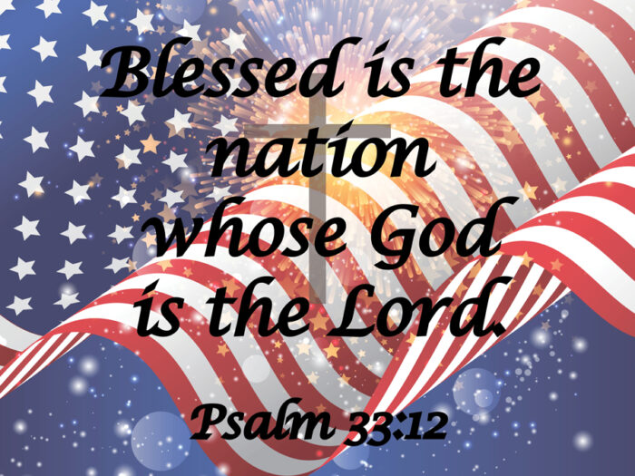 Blessed is the Nation yard sign