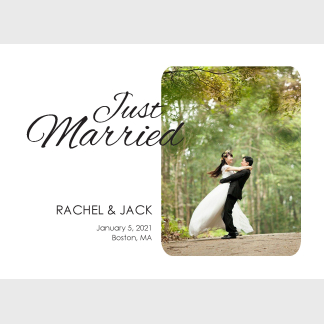 photo wedding announcement