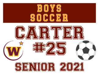 2021 Boys Senior Soccer Yard Sign