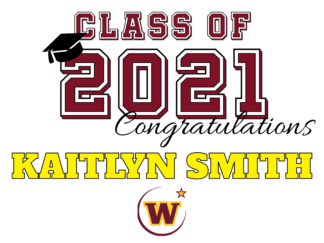 graduation yard sign with name