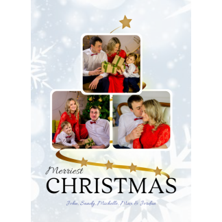 christmas 3 photo card