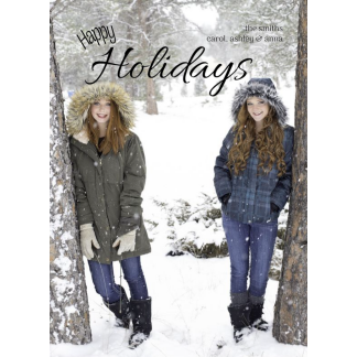 happy holidays photo card