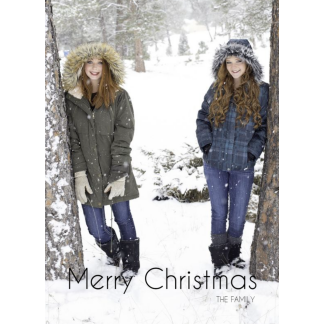 merry christmas photo card