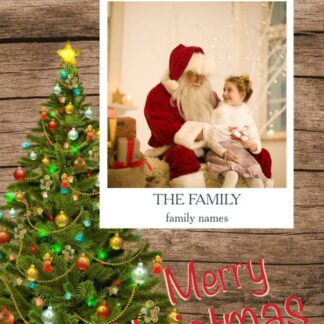 merry christmas photo card