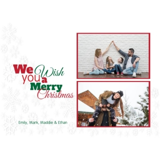 wishing you christmas fun photo card