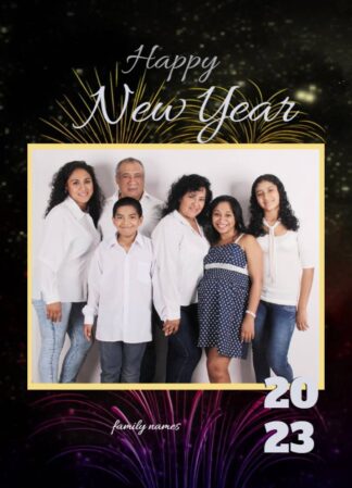 happy new year 2023 photo card