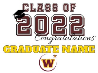 2022 graduation yard sign