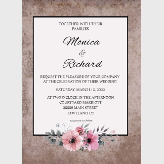 Rose Wedding Announcement