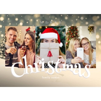 merry christmas photo card