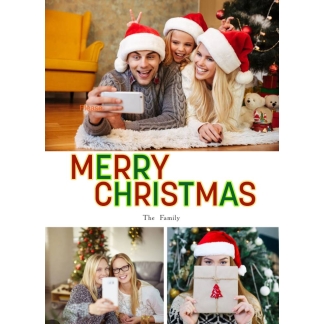 merry christmas photo card