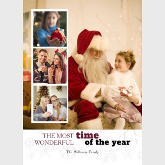 most wonderful time of the year photo card