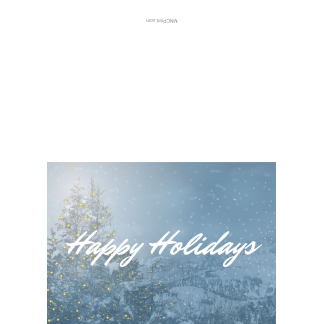 Happy Holidays Folded Card | 5x7