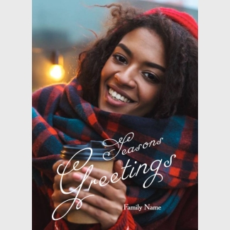 seasons greetings photo card