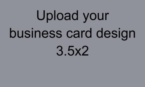 upload your own business card