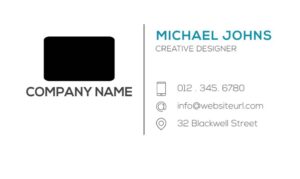 custom modern business card