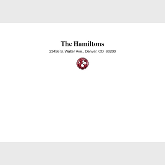 eaton high school pre printed envelopes