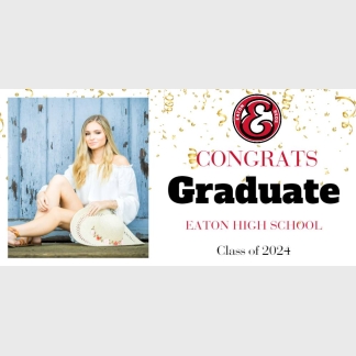 Eaton High School Graduation Banners