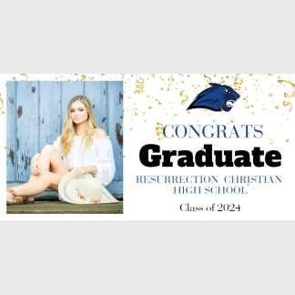 Resurrection Christian School Graduation Banners