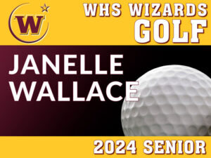 WHS Senior 2024 Golf Yard Sign