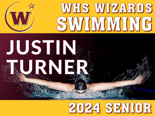 WHS Senior 2024 Swimming Yard Sign