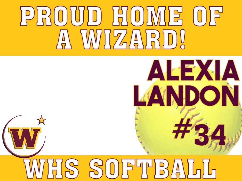 WHS Proud Softball Yard Sign - MNCPrint.com