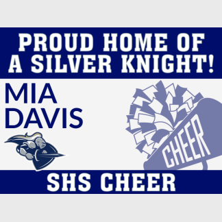 Severance HS cheer yard sign