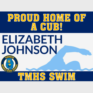 Timnath HS swimming yard sign