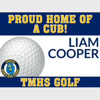 Timnath HS golf yard sign