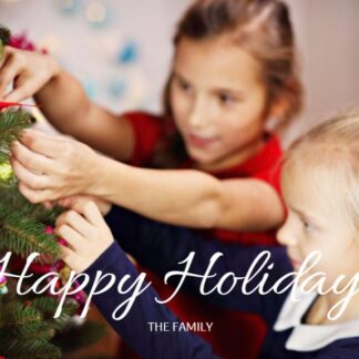 happy holidays photo card