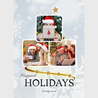happy holidays photo card