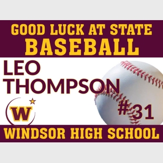 windsor high school baseball state yard sign