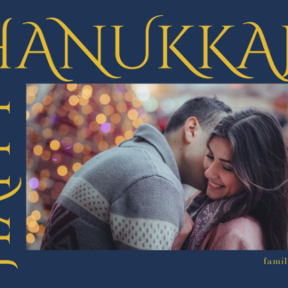 hanukkah photo card
