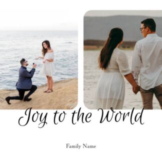 joy to the world photo card