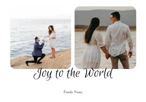 joy to the world photo card