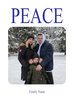 peace photo card