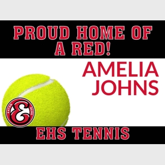 eaton high school tennis yard sign