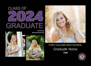 Fort Collins high school graduation announcement