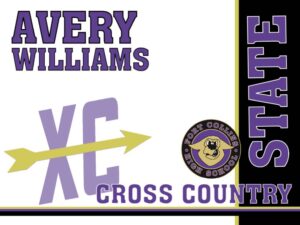 Fort Collins high school cross country yard sign
