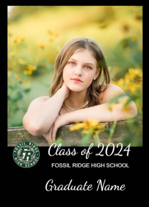 Fossil Ridge high school graduation announcement