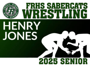 Fossil Ridge High School Wrestling Senior yard sign