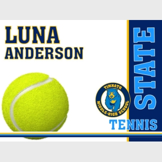 timnath middle high school tennis yard sign