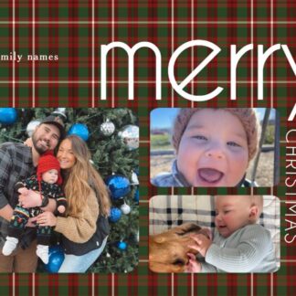 merry christmas photo card