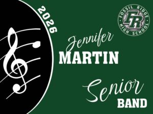 Fossil Ridge High School Band Yard Sign