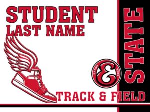 Eaton High School Track & Field yard sign