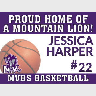 Mountain View High School Basketball yard sign