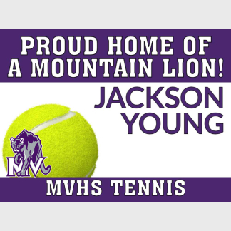 Mountain View High School Tennis yard sign