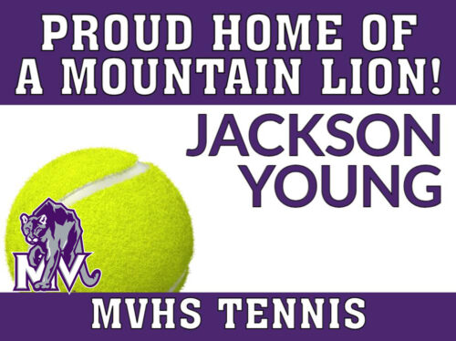 Mountain View High School Tennis yard sign