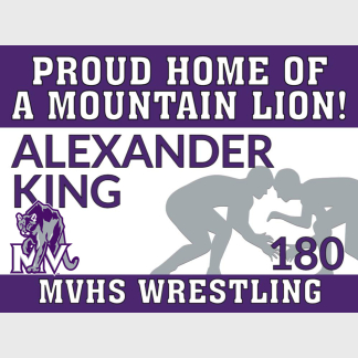 Mountain View High School Wrestling yard sign