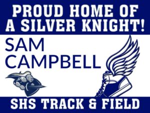 Severance High School Track and Field yard sign