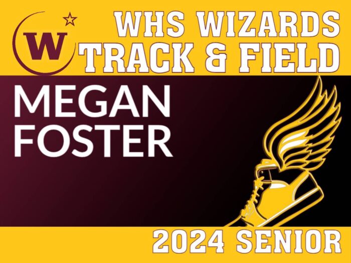 WHS Track & Field Senior 2024 Yard Sign